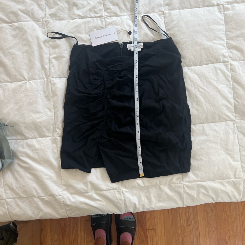 NWT Black Ruched Skirt